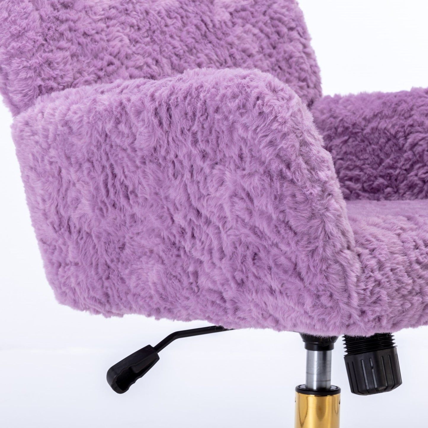 Tenalic  Modern Makeup Chair, 360° Swivel Computer Chair, Mid Back Chair, Living Room Chairs, Purple